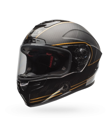 CASCO BELL RACE STAR ACE CAFÉ - NEGRO MATE/ORO