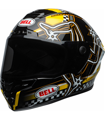 CASCO BELL STAR MIPS ISLA DE MAN - NEGRO/AMARILLO