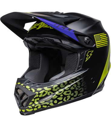 CASCO INFANTIL BELL MOTO-9 MIPS SLAYCO - MATE NEGRO/AMARILLO HI-VIZ