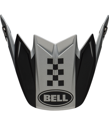 VISERA BELL MOTO-9 BREAKAWAY PLATA/NEGRO