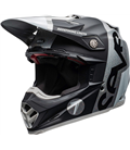 CASCO BELL MOTO-9 FLEX SEVEN GALAXY - NEGRO/PLATA