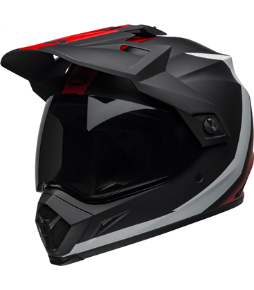 CASCO BELL MX-9 ADV.MIPS SWITCHBACK NEGRO MATE/ROJO/BLANCO, TALLA S