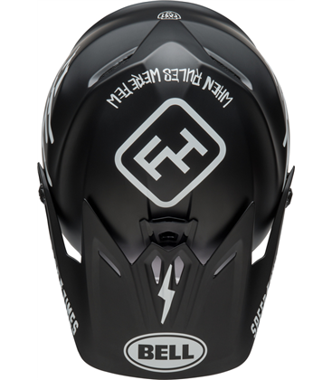 VISERA BELL MOTO-9 INFANTIL FASTHOUSE NEGRO MATE/BLANCO