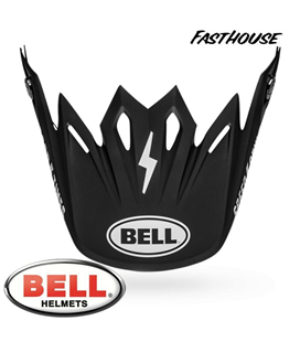 VISERA BELL MOTO-9 FLEX FASTHOUSE NEGRO/BLANCO