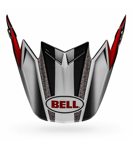 VISERA BELL MOTO-9 FLEX HOUND ROJO/BLANCO/NEGRO