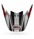 VISERA BELL MOTO-9 FLEX HOUND ROJO/BLANCO/NEGRO