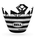 KIT VISERA+MENTONERA BELL MOTO-9 FLEX FASTHOUSE NEGRO MATE/BLANCO