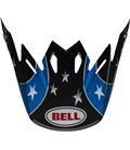 VISERA BELL MOTO-9 TOMAC REPLICA - NEGRO/AZUL