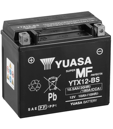 Daelim VJ Roadwin FI 125 2008-2012 Bateria YUASA Sin Mantenimiento