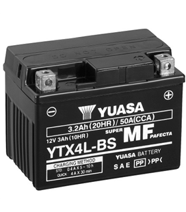 Derbi GP 1 Open 50 2001-2009 Bateria YUASA Sin Mantenimiento