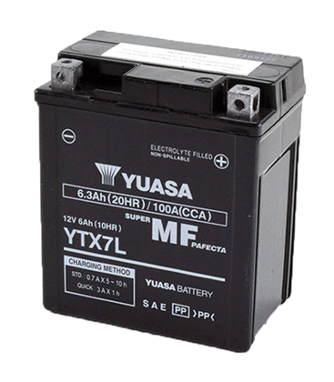 Derbi Senda R 4T (SC1B1A) 125 2004-2007 Bateria YUASA Precargadas sin Mant.