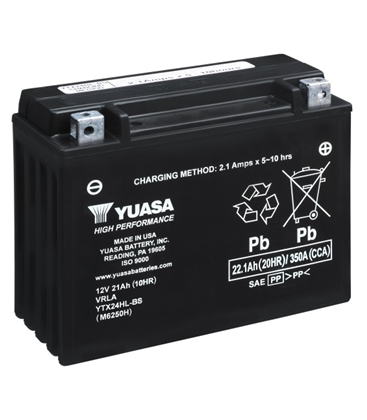 Harley Davidson FLH 1340 1980-1996 Bateria YUASA Alto Rendimiento