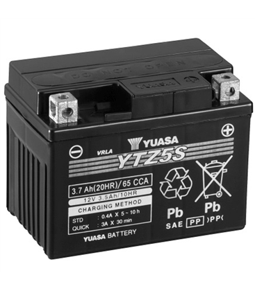 Honda CB F Euro5 125 2021-2022 Bateria YUASA Precargadas sin Mant.
