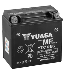 Kawasaki GPZ (ZX1100E) 1100 1995-1998 Bateria YUASA Sin Mantenimiento