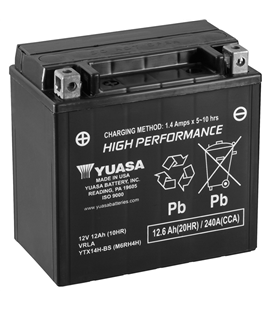 Kawasaki KFX V-Force (KSV700A/B) 700 2004-2007 Bateria YUASA Alto Rendimiento