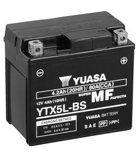 Keeway RY8/SP 50 2006-2008 Bateria YUASA Sin Mantenimiento