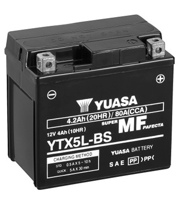 Keeway RY8/SP 50 2006-2008 Bateria YUASA Sin Mantenimiento
