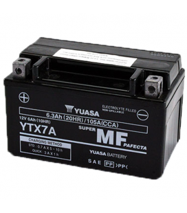 Peugeot Django Euro4 125 2016-2017 Bateria YUASA Precargadas sin Mant.