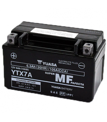 Peugeot Django Euro4 125 2016-2017 Bateria YUASA Precargadas sin Mant.