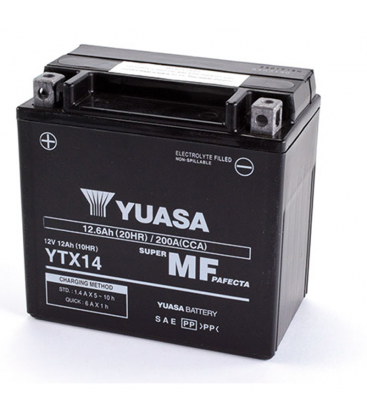 Piaggio MP3 IE MIC 300 2010-2011 Bateria YUASA Precargadas sin Mant.