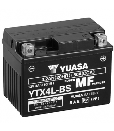 Suzuki CP 50 1991-1994 Bateria YUASA Sin Mantenimiento