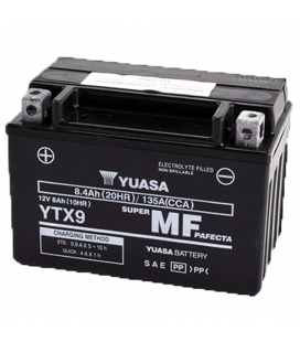 SYM HD E3 125 2007-2008 Bateria YUASA Precargadas sin Mant.