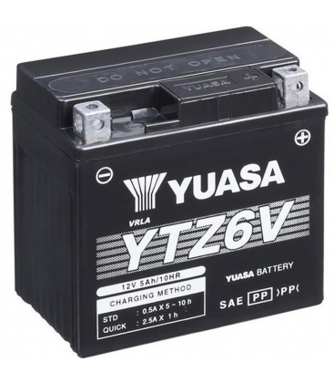 Yamaha D'ELIGHT Euro4 125 2017-2020 Bateria YUASA Sin Mantenimiento
