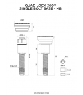 Base un solo tornillo QUAD LOCK 360 - M8