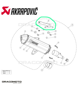 SOPORTE ESCAPE AKRAPOVIC SH 300