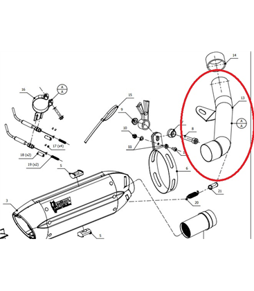 CONECTOR ESCAPE MIVV Z750 2008