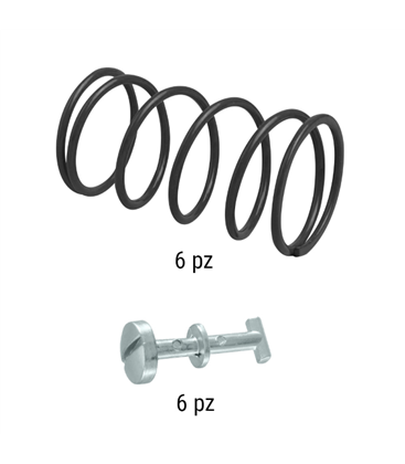 Kit retenes y muelles Piaggio Si 50cc 121858590/121890120