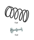 Kit retenes y muelles Piaggio Si 50cc 121858590/121890120