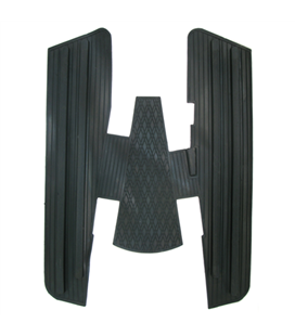 Alfombra Grande Negro PIAGGIO VESPA vnb-vbb-gl-spint años 60-70 610304M