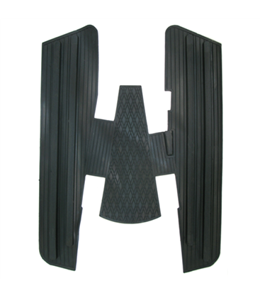 Alfombra Grande Negro PIAGGIO VESPA vnb-vbb-gl-spint años 60-70 610304M