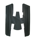 Alfombra Grande Negro PIAGGIO VESPA vnb-vbb-gl-spint años 60-70 610304M