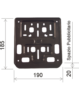 Portamatrículas Standard para moto y scooter