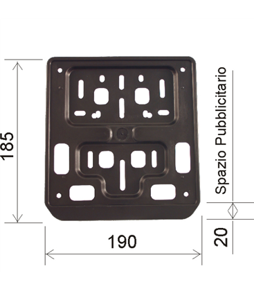 Portamatrículas Standard para moto y scooter