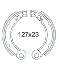 Par de zapatas de freno traseras Piaggio Vespa 125-150cc 1963/1972 081229
