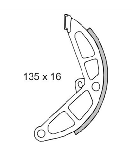 Pastillas de freno traseras Piaggio Ciao/Bravo/Si 50cc 4145574