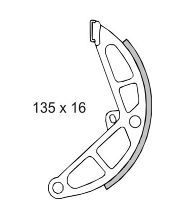 Pastillas de freno traseras Piaggio Ciao/Bravo/Si 50cc 4145574