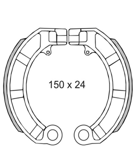 Zapatas de freno Piaggio Vespa Px 125-150cc 414450