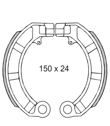 Zapatas de freno Piaggio Vespa Px 125-150cc 414450