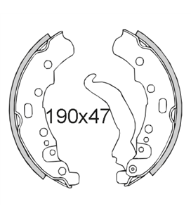 Set Zapatas de freno Piaggio Ape Tm 703