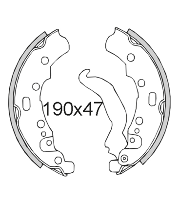 Set Zapatas de freno Piaggio Ape Tm 703