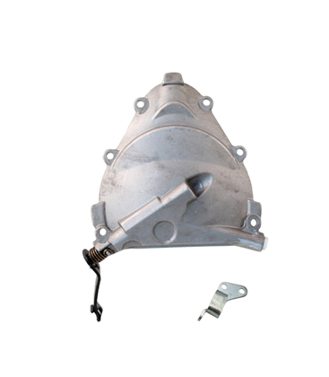 Tapa Embrague Palanca Larga Vespa 50-90-125- Prim.-ET3 165944-079083    - Completo con placa soporte de cable debajo del motor.