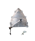 Tapa Embrague Palanca Larga Vespa 50-90-125- Prim.-ET3 165944-079083    - Completo con placa soporte de cable debajo del motor.