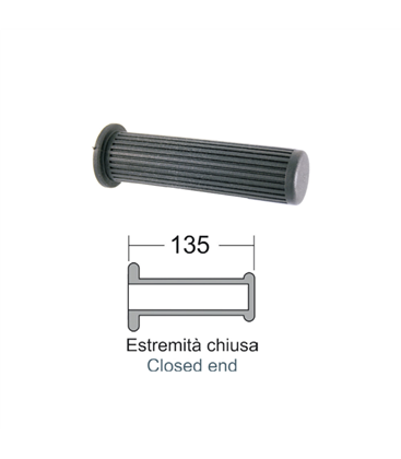 Par de manetas negras Piaggio Vespa Px Arcobaleno 125-150-200cc