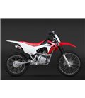 HONDA CRF 125 F 2014 - 2018 ESCAPE COMPLETO RS2 OVAL CÓNICO