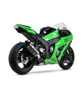 KAWASAKI ZX 10 R 2011 - 2015 SILENCIOSO R77-D TRAPEZOIDAL CONE DOBLE SALIDA