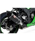 KAWASAKI ZX 10 R 2011 - 2015 SILENCIOSO R77-D TRAPEZOIDAL CONE DOBLE SALIDA